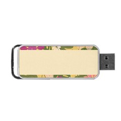 Flowers-mocca Portable Usb Flash (one Side) by nate14shop