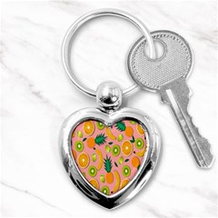 Fruits-orange Key Chain (heart) by nate14shop