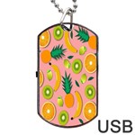 Fruits-orange Dog Tag USB Flash (One Side) Front