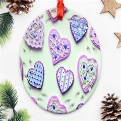 Happybirthday-love Ornament (oval Filigree) by nate14shop