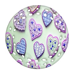 Happybirthday-love Round Filigree Ornament (two Sides) by nate14shop