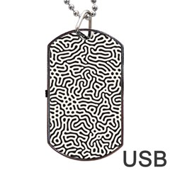 Animal-seamless-vector-pattern-of-dog-kannaa Dog Tag Usb Flash (two Sides)