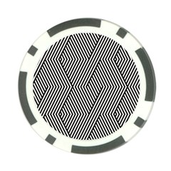 Vector-geometric-lines-pattern-simple-monochrome-texture-with-diagonal-stripes-lines-chevron-zigzag- Poker Chip Card Guard (10 Pack) by nate14shop