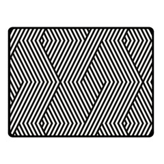 Vector-geometric-lines-pattern-simple-monochrome-texture-with-diagonal-stripes-lines-chevron-zigzag- Fleece Blanket (small) by nate14shop