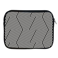 Vector-geometric-lines-pattern-simple-monochrome-texture-with-diagonal-stripes-lines-chevron-zigzag- Apple Ipad 2/3/4 Zipper Cases by nate14shop