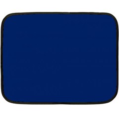 Dark Blue Double Sided Fleece Blanket (mini)  by nate14shop