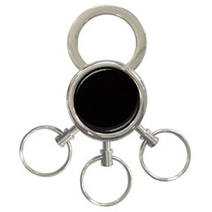 Black,elegan 3-ring Key Chain by nate14shop