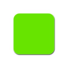 Grass-green-color-solid-background Rubber Square Coaster (4 Pack) by nate14shop