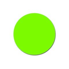 Grass-green-color-solid-background Magnet 3  (round) by nate14shop