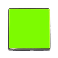 Grass-green-color-solid-background Memory Card Reader (square 5 Slot) by nate14shop