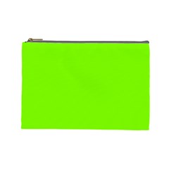 Grass-green-color-solid-background Cosmetic Bag (large) by nate14shop