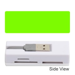 Grass-green-color-solid-background Memory Card Reader (stick) by nate14shop