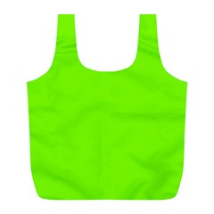 Grass-green-color-solid-background Full Print Recycle Bag (l) by nate14shop