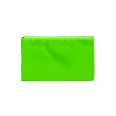 Grass-green-color-solid-background Cosmetic Bag (xs) by nate14shop