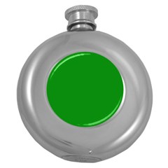 Green Round Hip Flask (5 Oz) by nate14shop