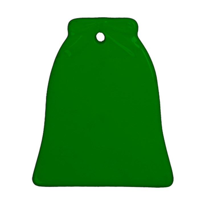 Green Bell Ornament (Two Sides)