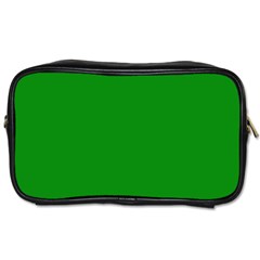 Green Toiletries Bag (two Sides) by nate14shop