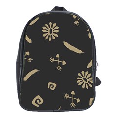 Pattern-dark School Bag (xl) by nate14shop