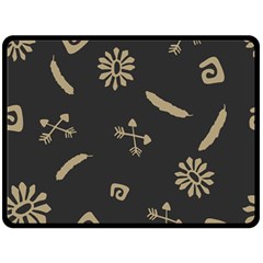 Pattern-dark Double Sided Fleece Blanket (large)  by nate14shop