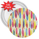 Watercolour-texture 3  Buttons (100 pack)  Front