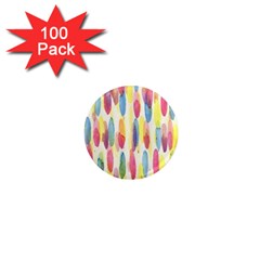 Watercolour-texture 1  Mini Magnets (100 Pack)  by nate14shop