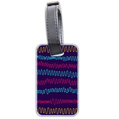 Waves Luggage Tag (two Sides) by nate14shop