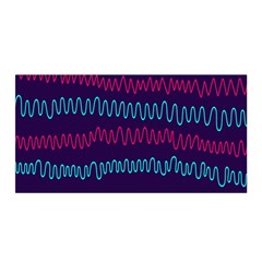 Waves Satin Wrap 35  X 70  by nate14shop