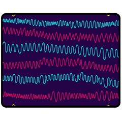 Waves Fleece Blanket (medium)  by nate14shop