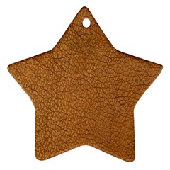 Leather Brown  Ornament (star) by artworkshop