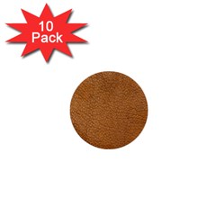 Leather Brown  1  Mini Buttons (10 Pack)  by artworkshop