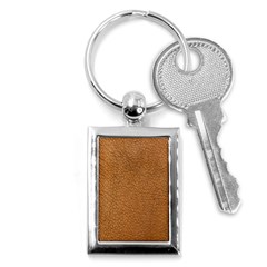 Leather Brown  Key Chain (rectangle) by artworkshop