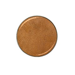 Leather Brown  Hat Clip Ball Marker (4 Pack) by artworkshop