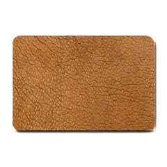 Leather Brown  Small Doormat  by artworkshop