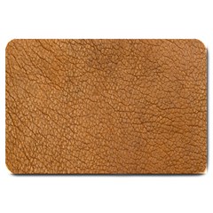 Leather Brown  Large Doormat  by artworkshop