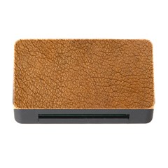 Leather Brown  Memory Card Reader With Cf by artworkshop