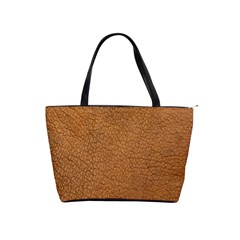 Leather Brown  Classic Shoulder Handbag by artworkshop