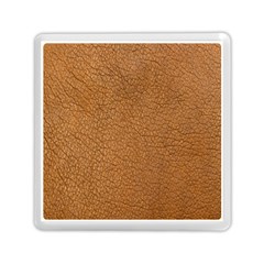 Leather Brown  Memory Card Reader (square) by artworkshop