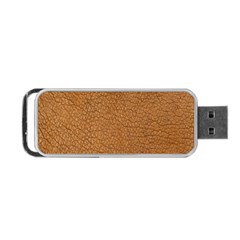 Leather Brown  Portable Usb Flash (two Sides) by artworkshop