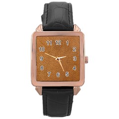 Leather Brown  Rose Gold Leather Watch  by artworkshop