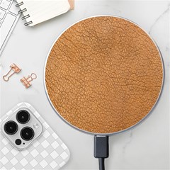 Leather Brown  Wireless Charger by artworkshop