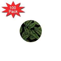  Leaves  1  Mini Magnets (100 Pack)  by artworkshop