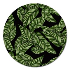  Leaves  Magnet 5  (round) by artworkshop