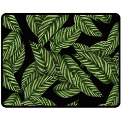  Leaves  Fleece Blanket (medium)  by artworkshop