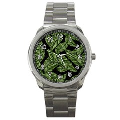  Leaves  Sport Metal Watch by artworkshop