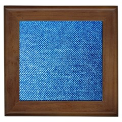 Jeans Blue  Framed Tile by artworkshop