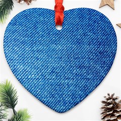 Jeans Blue  Ornament (heart) by artworkshop