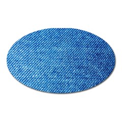 Jeans Blue  Oval Magnet by artworkshop