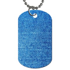 Jeans Blue  Dog Tag (one Side) by artworkshop