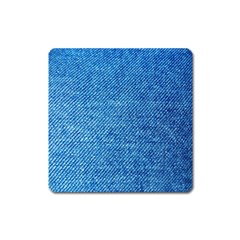 Jeans Blue  Square Magnet by artworkshop