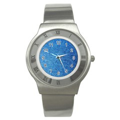 Jeans Blue  Stainless Steel Watch by artworkshop